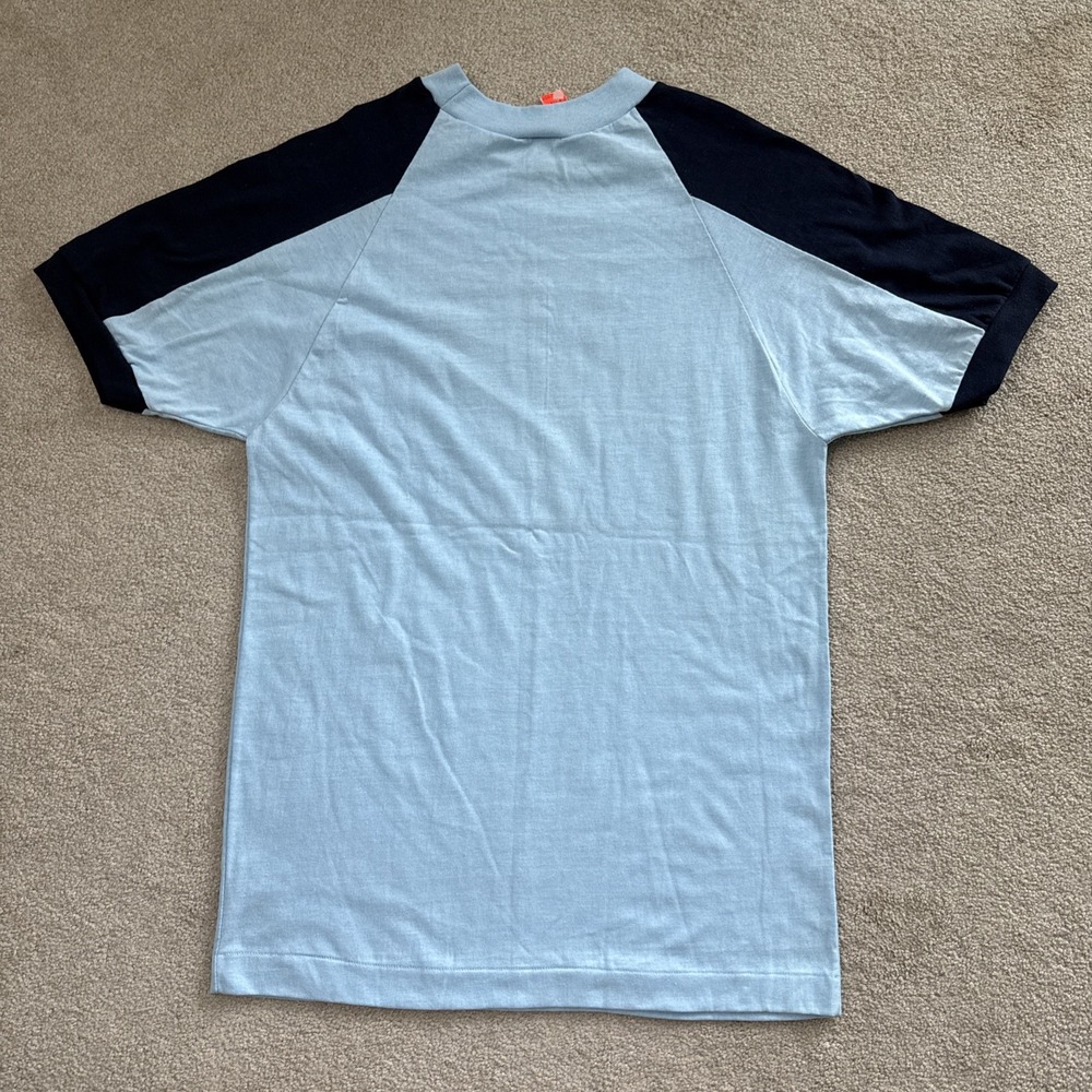 Vintage 70s Blue Bar Champion Tennessee Tech TTU Jersey Shirt Blue L USA - Picture 2 of 9